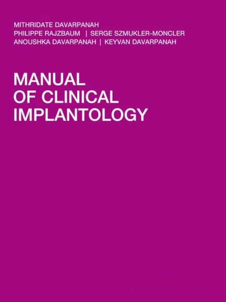 Manual of Clinical Implantology